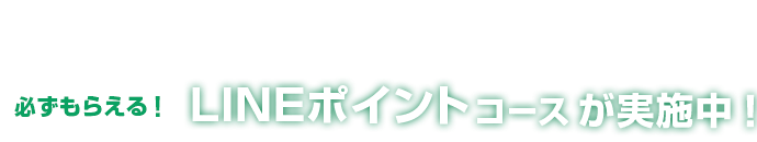 他にも必ずもらえる！LINEポイントコースが実施中！